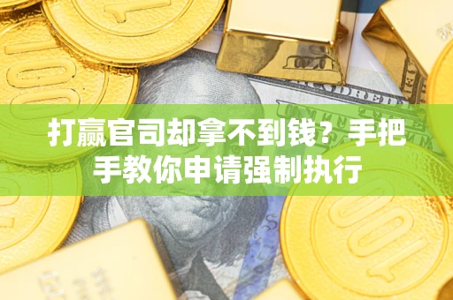 北京打赢官司却拿不到钱？手把手教你申请强制执行