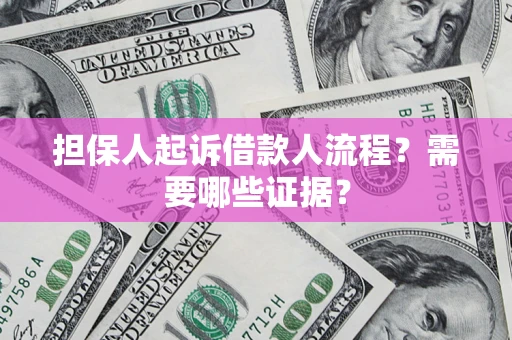 北京担保人起诉借款人流程?需要哪些证据? 北京担保人起诉借款人流程?需要哪些证据?